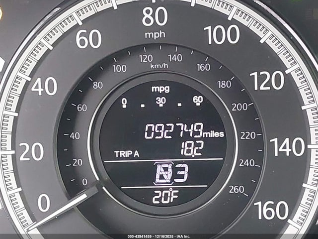 43941459 :رقم المزاد ، 1HGCR3F86DA001009 vin ، 2013 Honda Accord Ex-l V-6 مزاد بيع