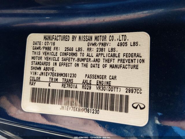 2017 INFINITI Q60 JN1EV7EK9HM361230 Photo 8