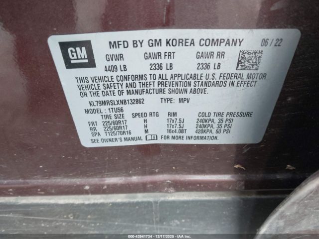 2022 CHEVROLET TRAILBLAZER KL79MRSLXNB132862 Photo 8