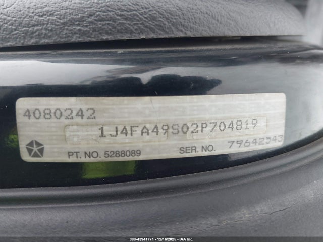 2002 JEEP WRANGLER 1J4FA49S02P704819 Photo 8