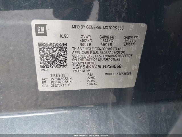 2020 CADILLAC ESCALADE ESV 1GYS4KKJ5LR236068 Photo 8