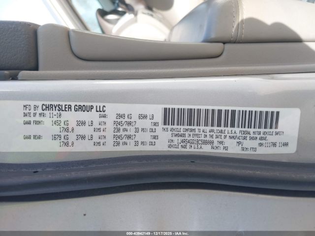 2011 JEEP GRAND CHEROKEE 1J4RS4GG1BC588000 Photo 8