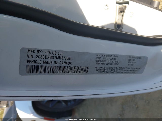 2021 DODGE CHARGER 2C3CDXBG7MH677864 Photo 8