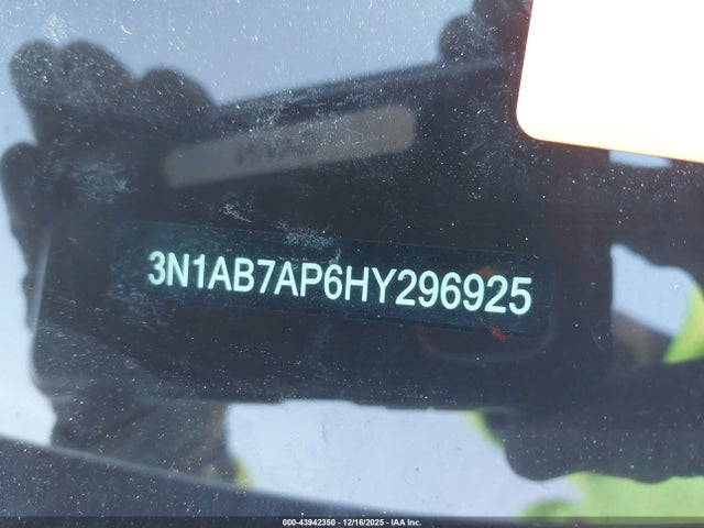 Продаж на аукціоні авто 2017 Nissan Sentra Sv, vin: 3N1AB7AP6HY296925, номер лоту: 43942350