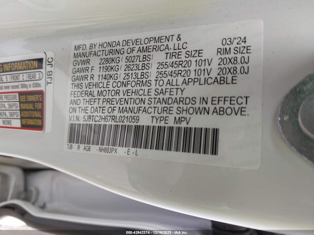 2024 ACURA RDX 5J8TC2H67RL021059 Photo 8