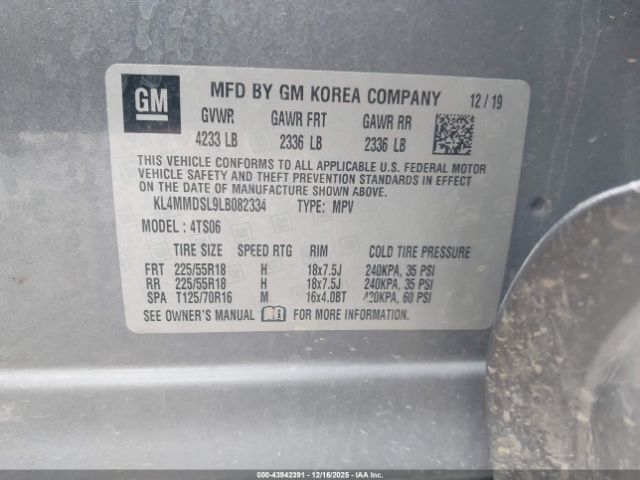 2020 BUICK ENCORE GX KL4MMDSL9LB082334 Photo 8