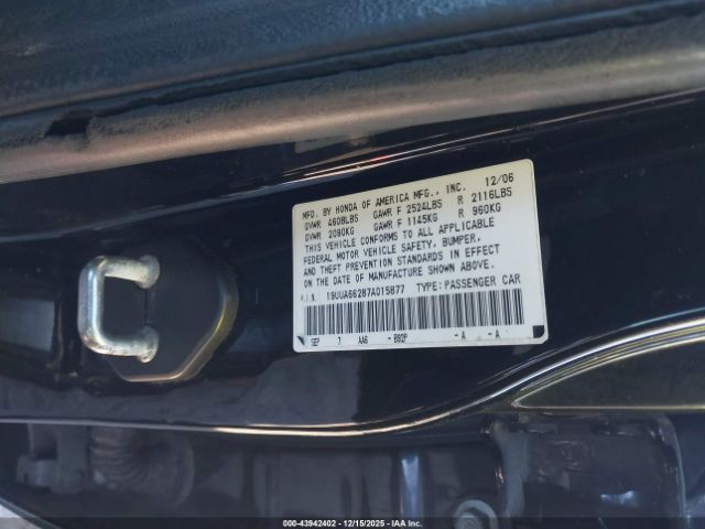 2007 ACURA TL 19UUA66287A015877 Photo 8
