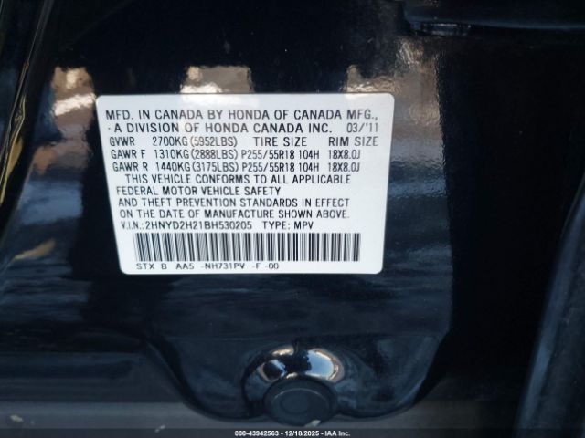 2011 ACURA MDX 2HNYD2H21BH530205 Photo 8