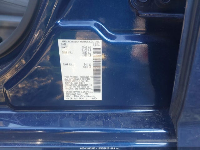 2019 NISSAN ALTIMA 1N4BL4BV9KC103411 Photo 8