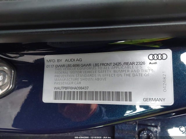 2017 AUDI A3 E-TRON WAUTPBFF6HA098437 Photo 8