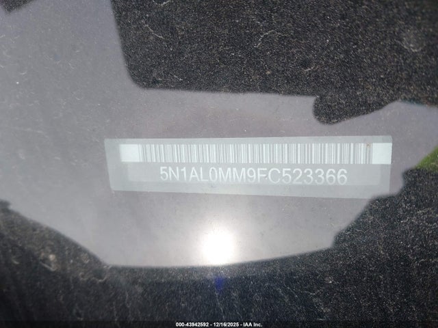 Infiniti QX60 2015 5N1AL0MM9FC523366 Image 9