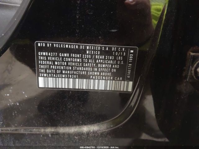 2014 VOLKSWAGEN JETTA 3VWL07AJXEM378261 Photo 8