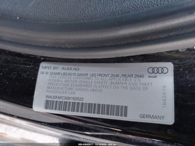 2016 AUDI A6 WAUDFAFC3GN182522 Photo 8