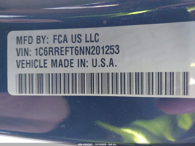 Продаж на аукціоні авто 2022 Ram 1500 Lone Star  4x2 5'7 Box, vin: 1C6RREFT6NN201253, номер лоту: 43942861