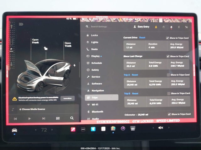 2025 TESLA MODEL 3 5YJ3E1EB3SF898502 Photo 6