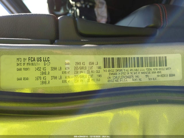 1C4RJFLG7HC946879 Jeep Grand Cherokee Trailhawk 4x4