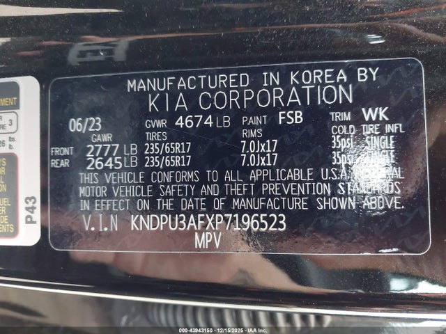 KIA Sportage Lx 2023 KNDPU3AFXP7196523 Image 9