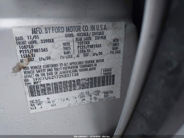 2002 FORD ESCAPE 1FMYU02172KB21138 Photo 8