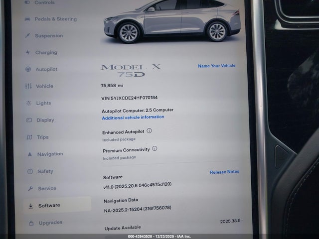2017 TESLA MODEL X 5YJXCDE24HF070184 Photo 6