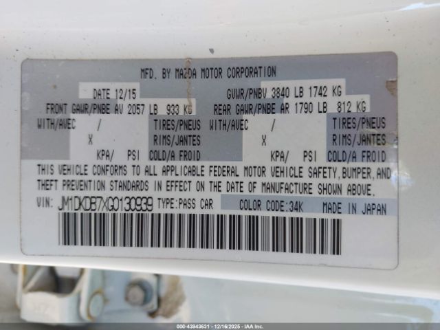 2016 MAZDA CX-3 JM1DKDB7XG0130939 Photo 8