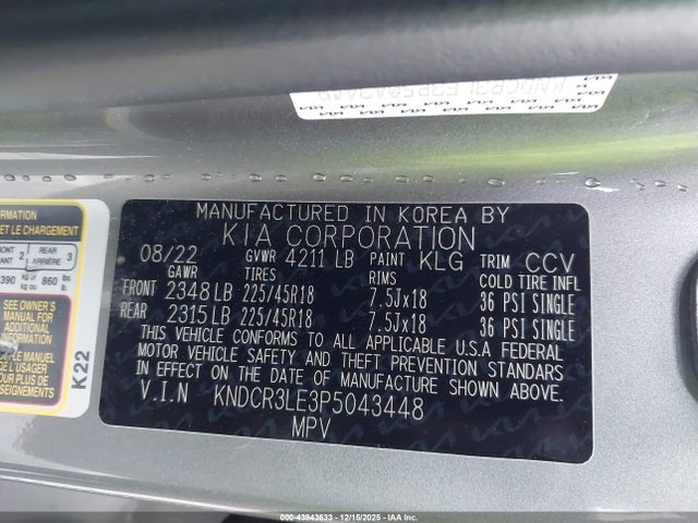 KIA Niro Ex Touring 2023 KNDCR3LE3P5043448 Image 9