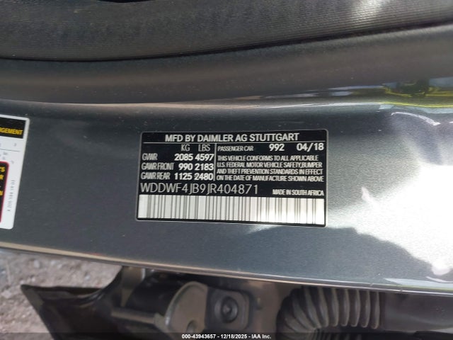 Mercedes-Benz C 300 2018 WDDWF4JB9JR404871 Image 9