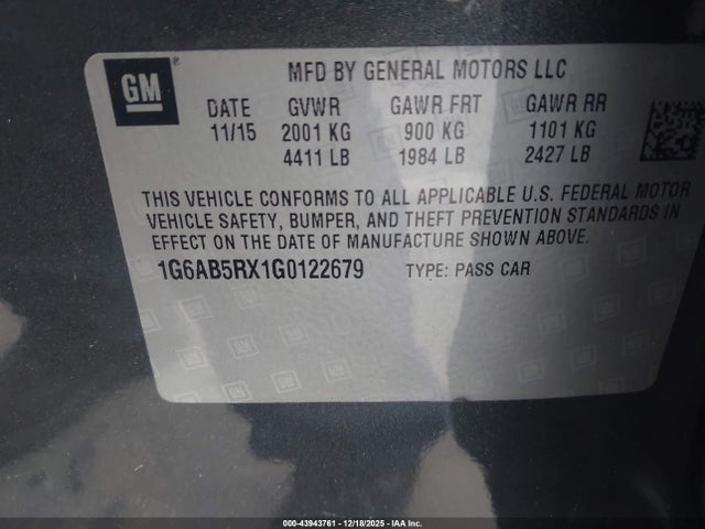 2016 CADILLAC ATS 1G6AB5RX1G0122679 Photo 8