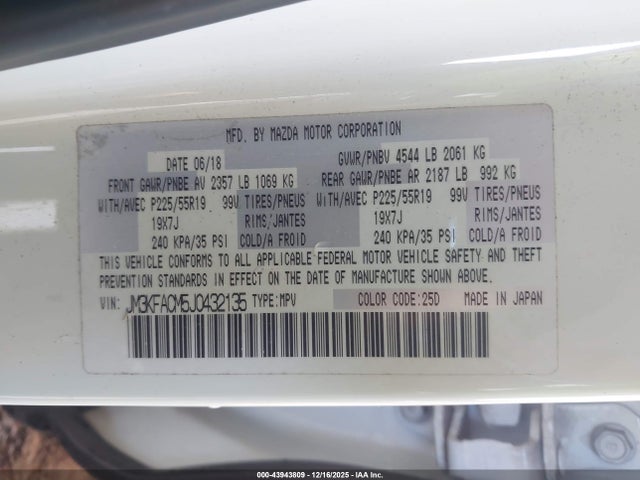 Mazda Cx-5 Touring 2018 JM3KFACM5J0432135 Image 9