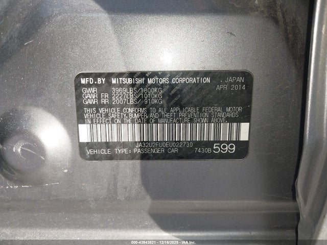 2014 MITSUBISHI LANCER JA32U2FU0EU022730 Photo 8