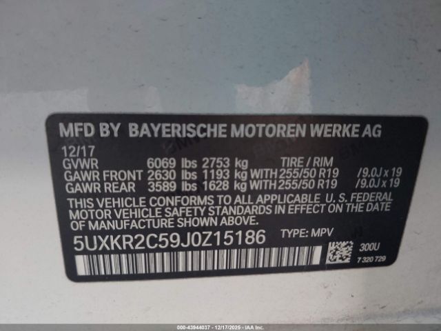 2018 BMW X5 5UXKR2C59J0Z15186 Photo 8