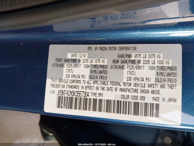 Mazda Cx-5 Touring 2019 JM3KFACM0K0557304 Image 9