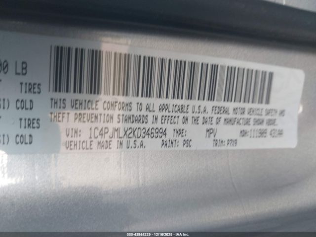 2019 JEEP CHEROKEE 1C4PJMLX2KD346994 Photo 8