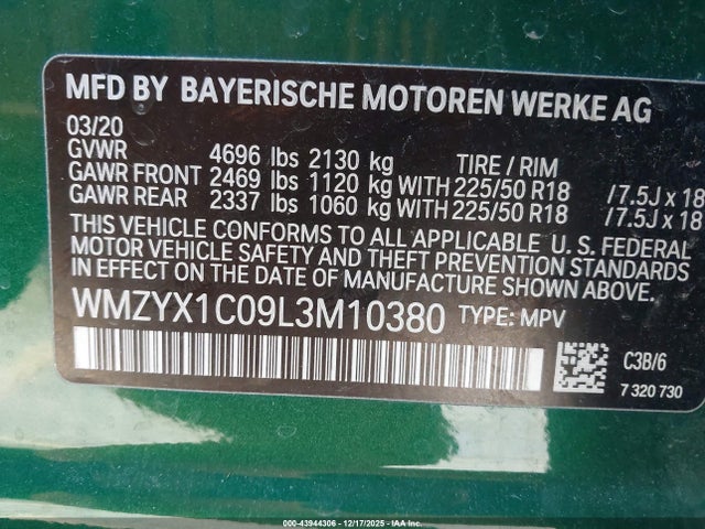 2020 MINI COUNTRYMAN WMZYX1C09L3M10380 Photo 8