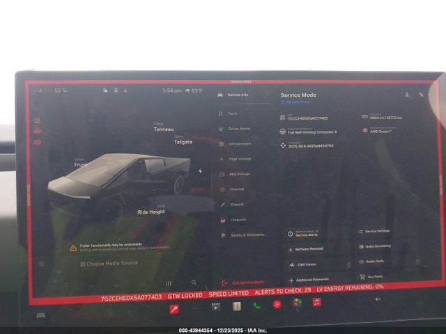 2025 TESLA CYBERTRUCK 7G2CEHEDXSA077403 Photo 6