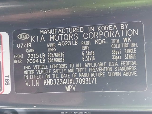 2020 KIA SOUL KNDJ23AUXL7093171 Photo 8