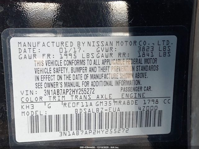 2017 NISSAN SENTRA 3N1AB7AP2HY255272 Photo 8