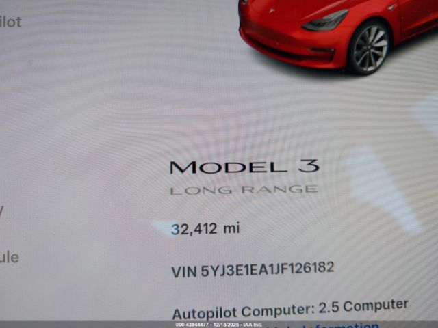 2018 TESLA MODEL 3 5YJ3E1EA1JF126182 Photo 6