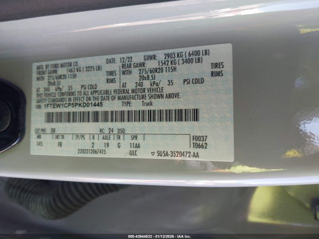 2023 FORD F-150 1FTEW1CP5PKD01445 Photo 8