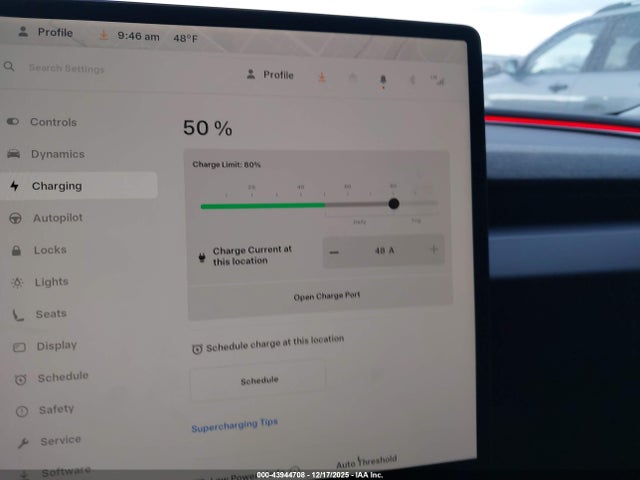 43944708 :رقم المزاد ، 5YJ3E1EA8SF872243 vin ، 2025 Tesla Model 3 Long Range Rear-wheel Drive/standard Rear-wheel Drive مزاد بيع