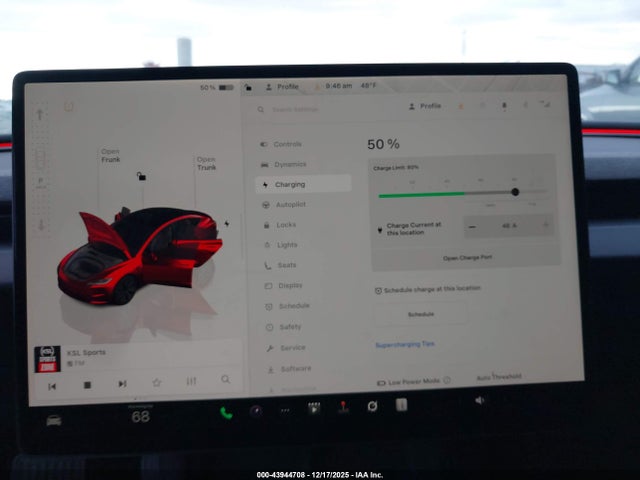 43944708 :رقم المزاد ، 5YJ3E1EA8SF872243 vin ، 2025 Tesla Model 3 Long Range Rear-wheel Drive/standard Rear-wheel Drive مزاد بيع