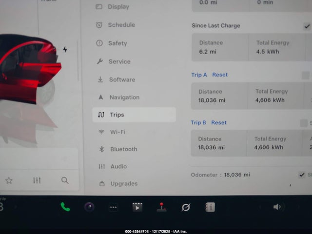 43944708 :رقم المزاد ، 5YJ3E1EA8SF872243 vin ، 2025 Tesla Model 3 Long Range Rear-wheel Drive/standard Rear-wheel Drive مزاد بيع