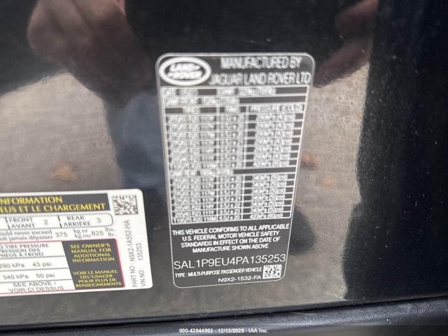 2023 LAND ROVER RANGE ROVER SPORT SAL1P9EU4PA135253 Photo 8