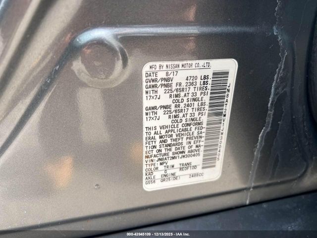 2018 NISSAN ROGUE JN8AT2MV1JW300405 Photo 8