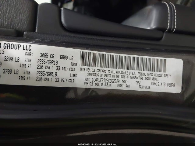 Jeep Grand Cherokee Limited 2014 1C4RJFBT2EC362920 Image 25