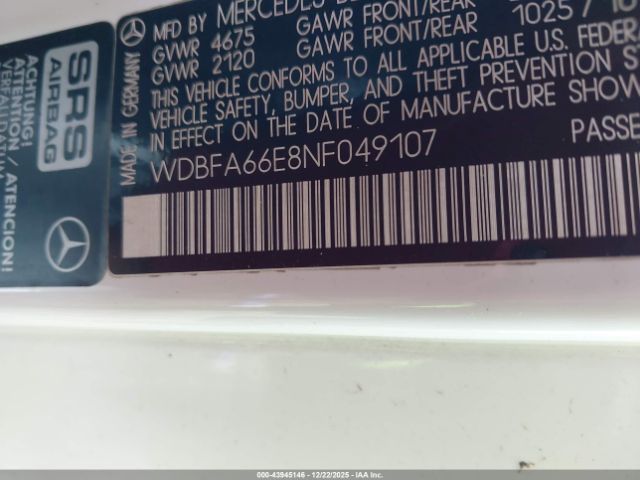 1992 MERCEDES-BENZ 500 WDBFA66E8NF049107 Photo 8