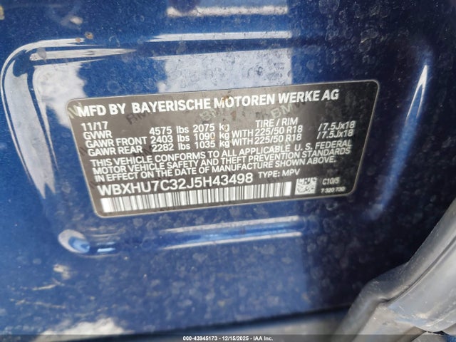 2018 BMW X1 WBXHU7C32J5H43498 Photo 8