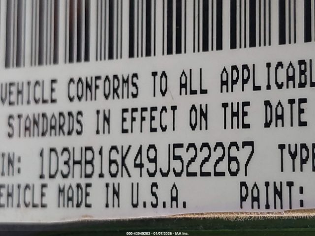 2009 DODGE RAM 1500 1D3HB16K49J522267 Photo 8