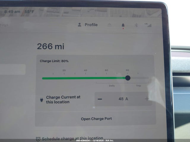 43945341 :رقم المزاد ، 5YJ3E1EA1SF897193 vin ، 2025 Tesla Model 3 Long Range Rear-wheel Drive/standard Rear-wheel Drive مزاد بيع