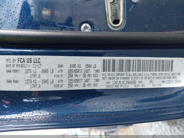 2018 JEEP CHEROKEE 1C4PJMLX2JD604056 Photo 8