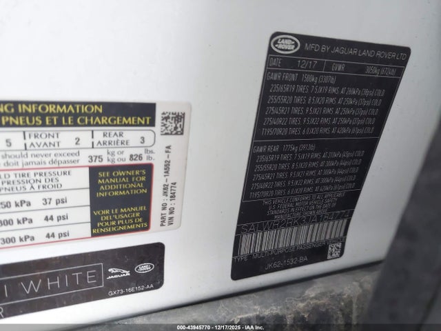 2018 LAND ROVER RANGE ROVER SPORT SALWR2RK3JA184774 Photo 8